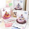 DIY 3D Geburtstagskarte Papierkonstruktion Kreative Geschenkkarte Neue Falt Pop-Up Karte Geburtstagsgeschenk