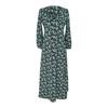 Böhmisches Blumen-Maxikleid Eleganter Stil Langärmlig Hohe Taille Locker Lässig Strandkleid für Damen Böhmisch Bedruckt