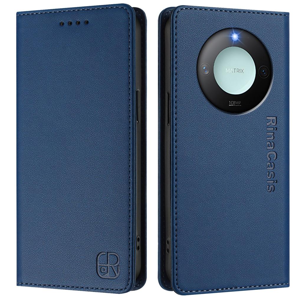 For Honor X60 5G/Honor X9c Smart 5G Leather Case RINACASIS RC01 Phone Cover with RFID Blocking Wallet Stand