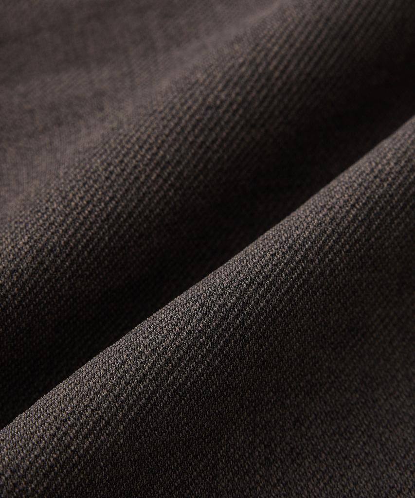 STCO Texture Polyester Soft Slacks_Brown (Straight Fit)_Spaxb08Csh