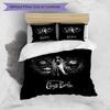 3pcs Duvet Cover Set (1*Duvet Cover + 2*Pillowcase, Without Core), Corpse Bride Print Bedding Set, Bedroom Decor, All‑Season, Birthday Gift