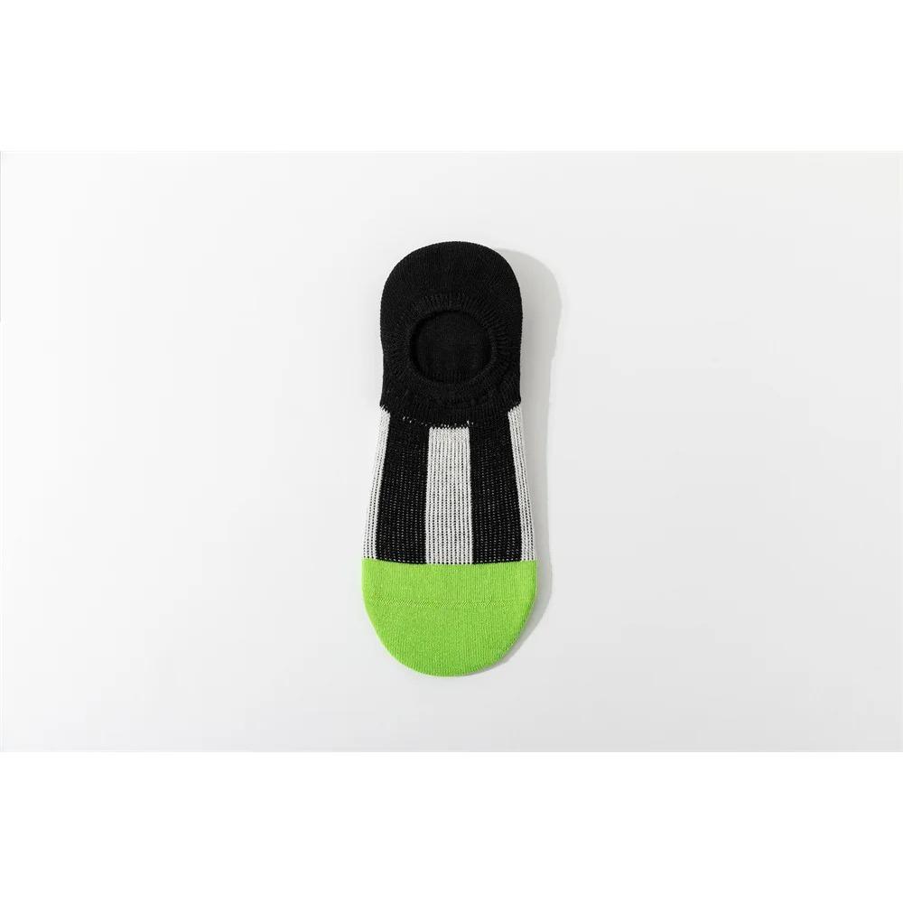 10 Colors High Saturation Dopamine Color Striped Ins Trendy Skateboard Sports Style Vertical Striped Ankle Socks New