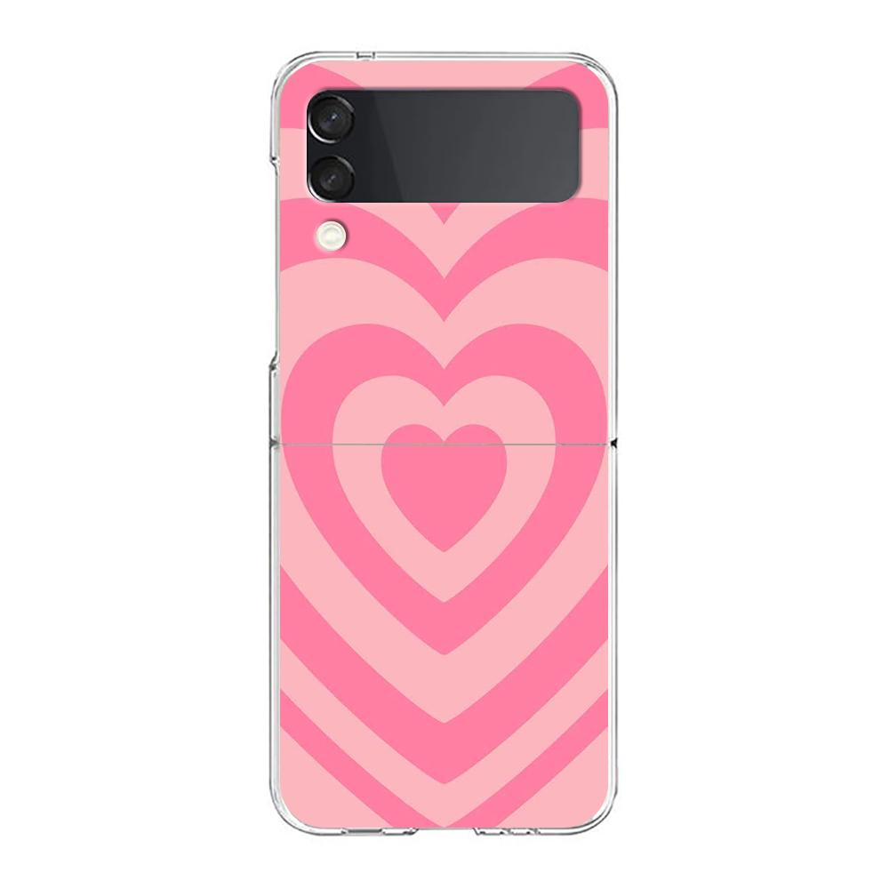 Rose Gold Pink Marble Queen For Samsung Galaxy Z Flip 3 4 5 Hard Folding Clear PC Phone Case For Samsung Z Flip3 Cover Bumper