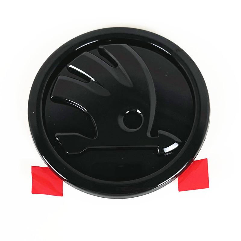 UINR6 80mm/90mm Emblem Car Front Hood Badge Rear Trunk Sticker For Skoda Fabia 2 3 Karoq Kodiaq Octavia 3 Superb 2 3 Combi Yet