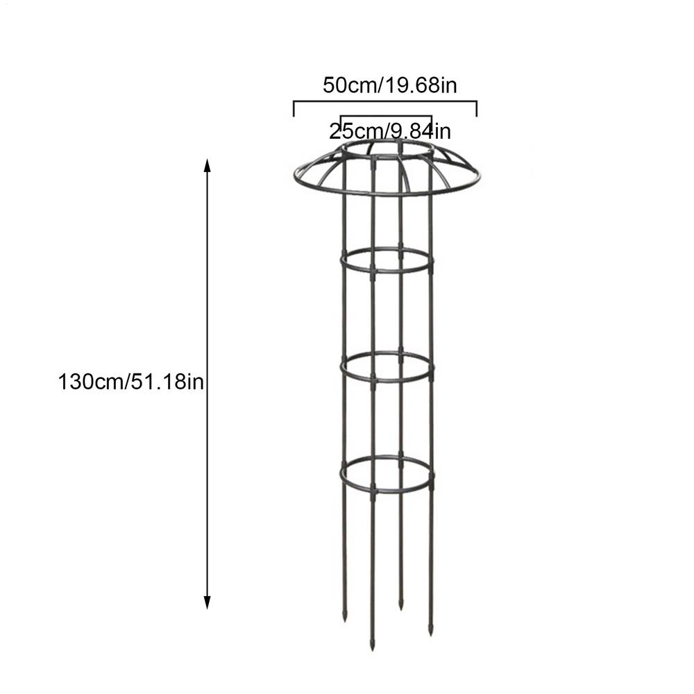 Umbrella Frame Climbing Vine Frame Rose Iron Wire Tower Frame Garden Grid Frame Decorative Vertical Climbing Plants Support