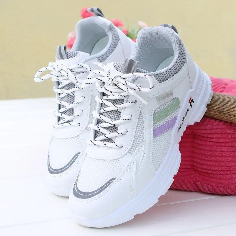 Dad Shoes Girl 2025 New Spring and Summer Trend Shoes Korean Edition Breathable Mesh Student Sneakers Versatile Casual Little White Shoes