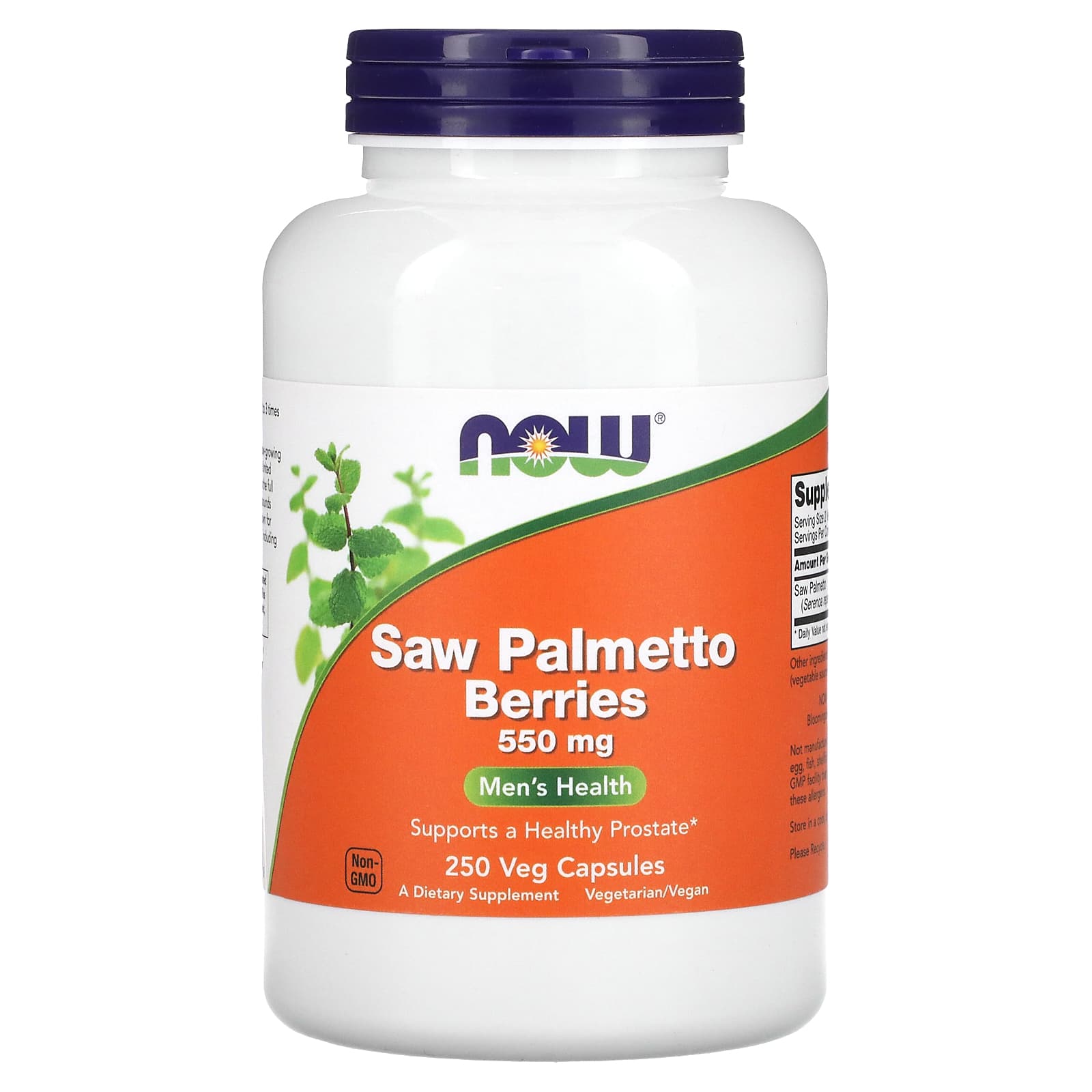 

Saw Palmetto Berry, Veggie Capsules 250 (550Mg per Capsule)