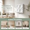 White Wall Sticker 3D PVC Wall Paper Removable Wall Panel  Bathroom Kitchen