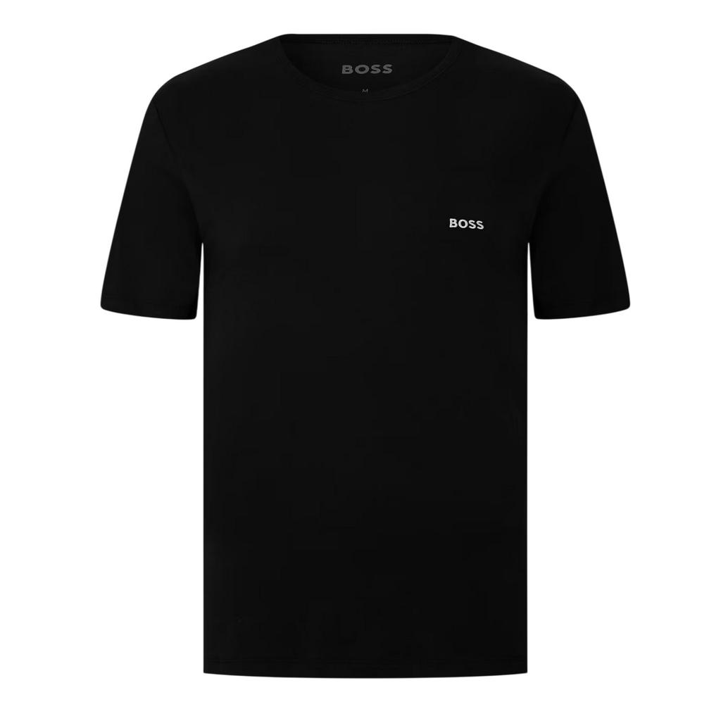 Boss Mens Embroidered Logo Crew Neck T-Shirt (Pack of 3)