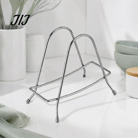 Kitchen Counter Organizer Stainless Steel Chopping Board Storage Rack And Knife Holder for Space Saving Tool Stand Countertop, Vertical Drain Cutting