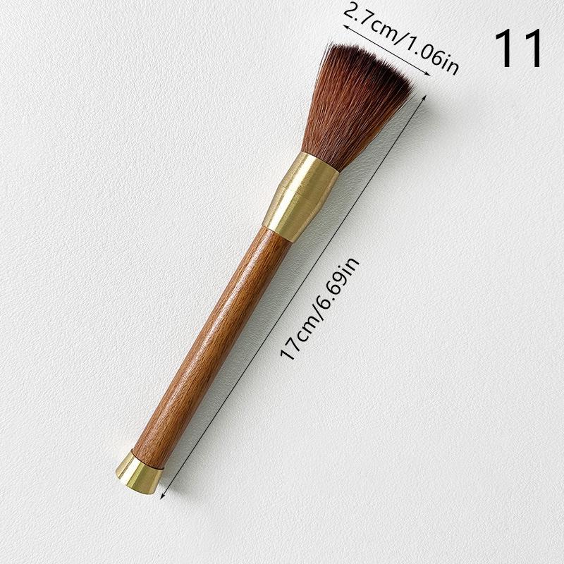 Coffee Brush Grinder Cleaning Tool Bar Counter Powder Home Coffee Brush Remove Coffee Residue Wooden Handle Espresso Brush