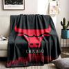 Chicago Bulls Thema Personalisierte Outdoor Flanelldecken Weich Und Geeignet Für Alle Jahreszeiten Perfekt Für Sofas Betten Und Camping