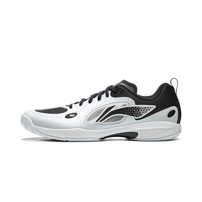 Li Ning Table Tennis Collection Mid Top Athletic Shoes Unisex Black White APPW013-2