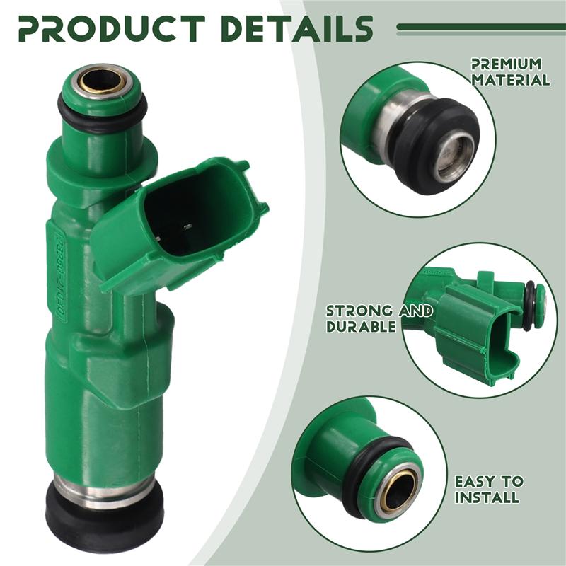 4PCS 23250-21020 New Fuel Injector Nozzle For Toyota PRIUS ECHO SCION XA XB 1.5L-M53K