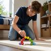 Wooden Bead Toy Set for Children Educational Fine Motor Skills Development and Hand Eye Coordination Building Activity Set