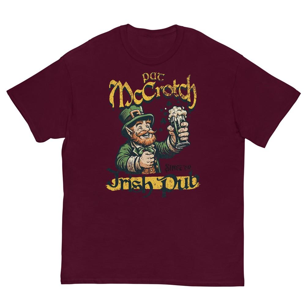Pat Mccrotch Irish Pub St Patricks Day Dirty Adult Drink Tshirt S