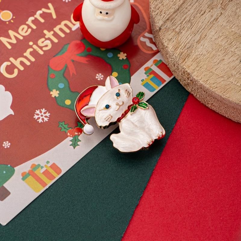 Delicate Enameled Cats Face Brooch Alloy Crafted Accessory Kitten Enamel Badge For Shirts Jackets And Special Occasions