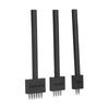 3Pcs Leather Perforated Tool Black Tooth   Quick Easy   Leather Craft Tool Kits