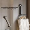 Space Saving Expandable Garment Rack With Practical Aluminum Frame Removable Adhesive Hook For Apartments Dorms