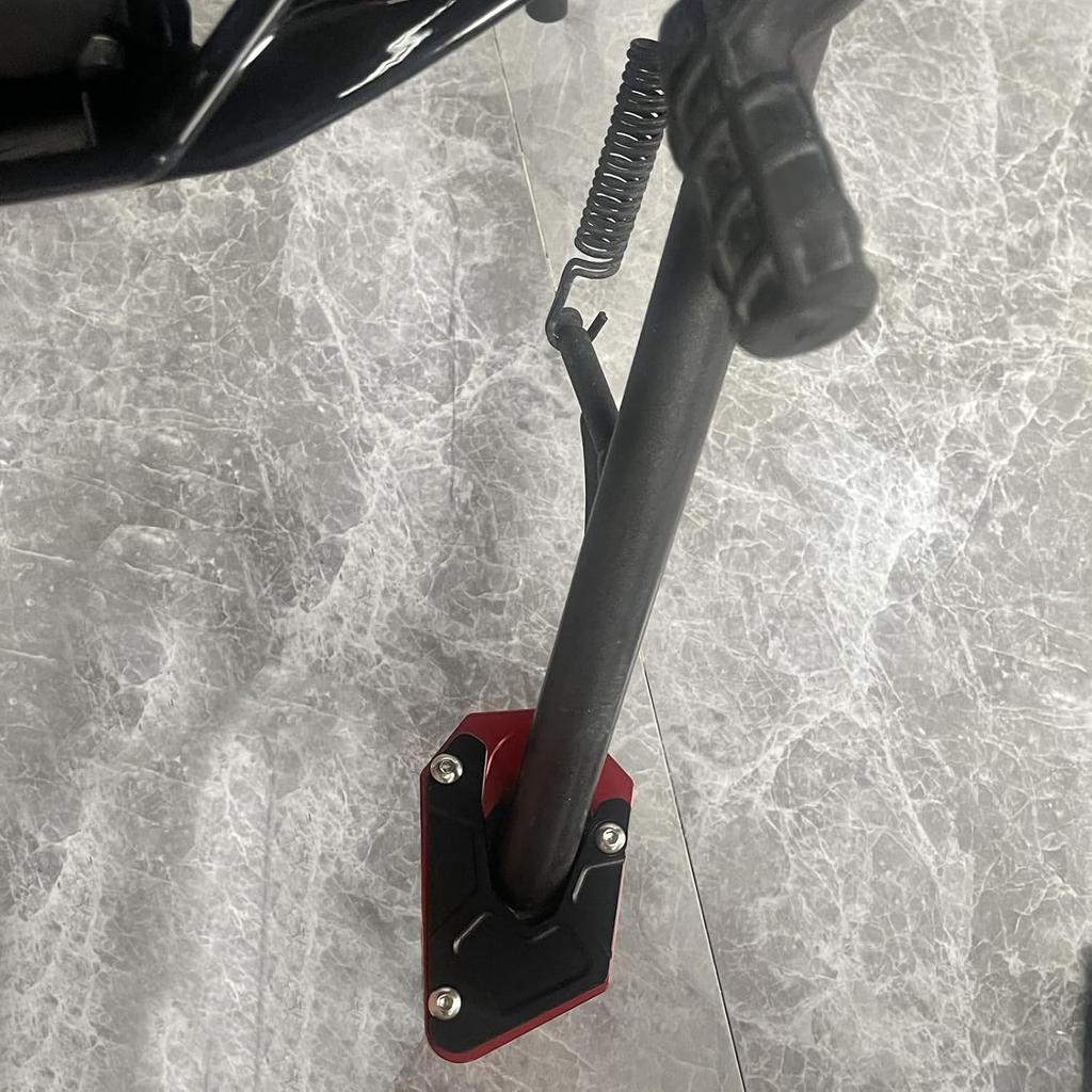 HRuizq Motorcycle Side Bracket Plates Fits Honda X-ADV(21-) XL750 Transalp (23-) Side Stand Plate (Red)