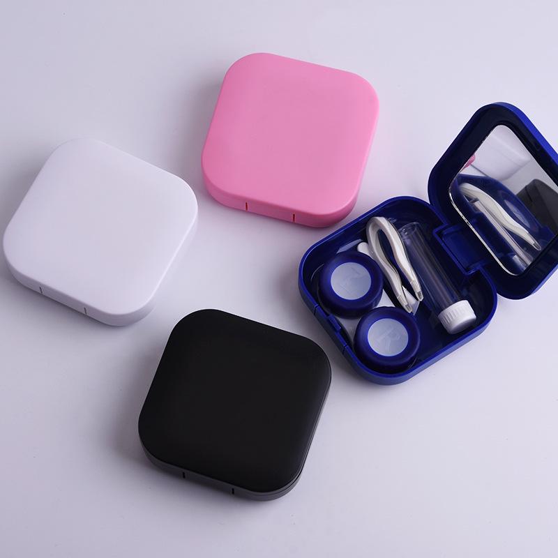 Y917 Glossy Two-Color Double-Compartment Contact Lens Case and Eye Care Box