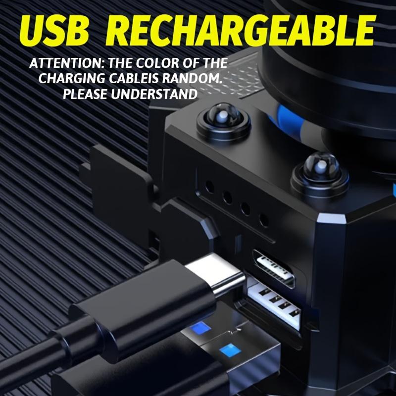 USB rechargeable LED headlight with motion sensor,5 lighting mode,adjustable and telescopic zoom,power display,for work,travel,hiking,fishing,repair