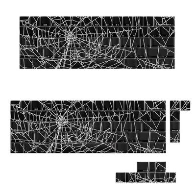 64/74 Spiders Web Original Profile Keycaps Side Print Backlit Dye Sublimations Keycap for Mechanical Keyboards