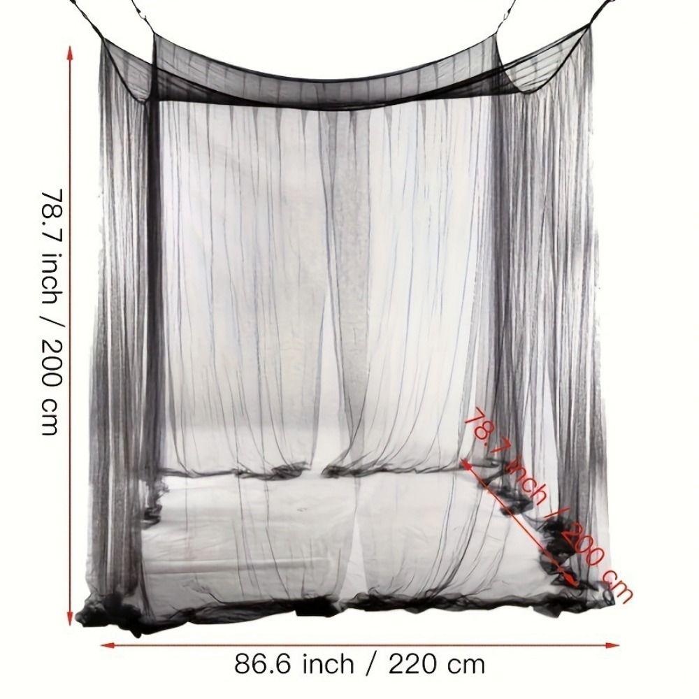 Breathable Mesh Mosquito Canopy Net Square Shape Insect Proof Mosquito Net Bedroom Use