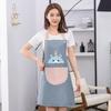 Resistant Oil Waterproof Polyester Oxford Stripeds Apron Wipe Kitchens Hand