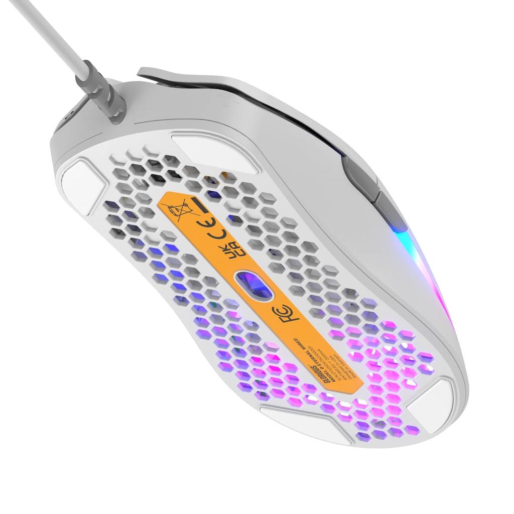 Glorious Model O Eternal Kabelgebunden Weiß Leicht Kabelgebundene Gaming-Maus MS0760 GLO-OE-W-WHT