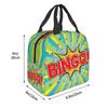 Heißes Spiel Bingo Lunchtasche Auslaufsichere Kühltasche Thermoisolierte Lunchbox Für Frauen Kinder Schule Strand Camping Reise Lebensmittel Tragetaschen