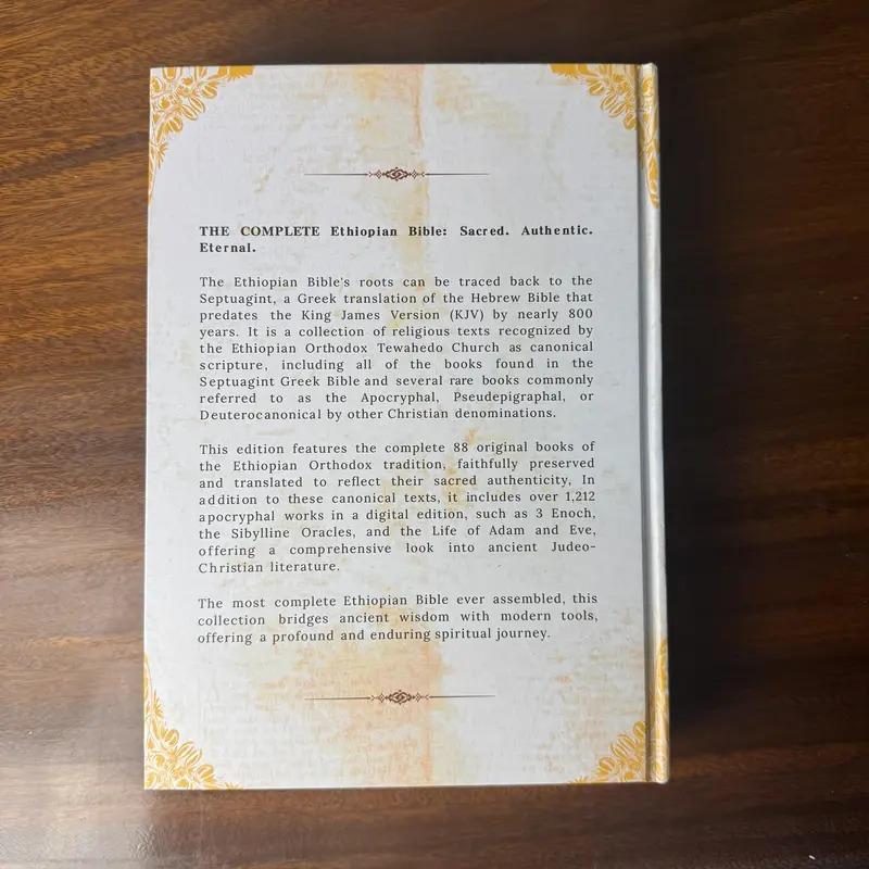 The Complete Ethiopian Bible | 88 Scriptures Including Apocrypha, Book of Enoch, Jubilees & Sibylline Oracles | Study Christian Bible | Handy Size