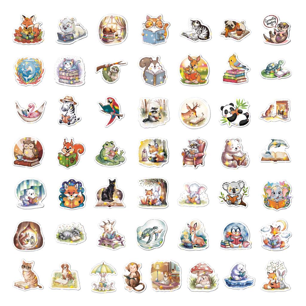 50 Pezzi Adesivi Graffiti Cartone Animato Impermeabili Estetici Decorativi Valigia Laptop Tazza Telefono Frigo Album di Ritagli Adesivi per Bambini