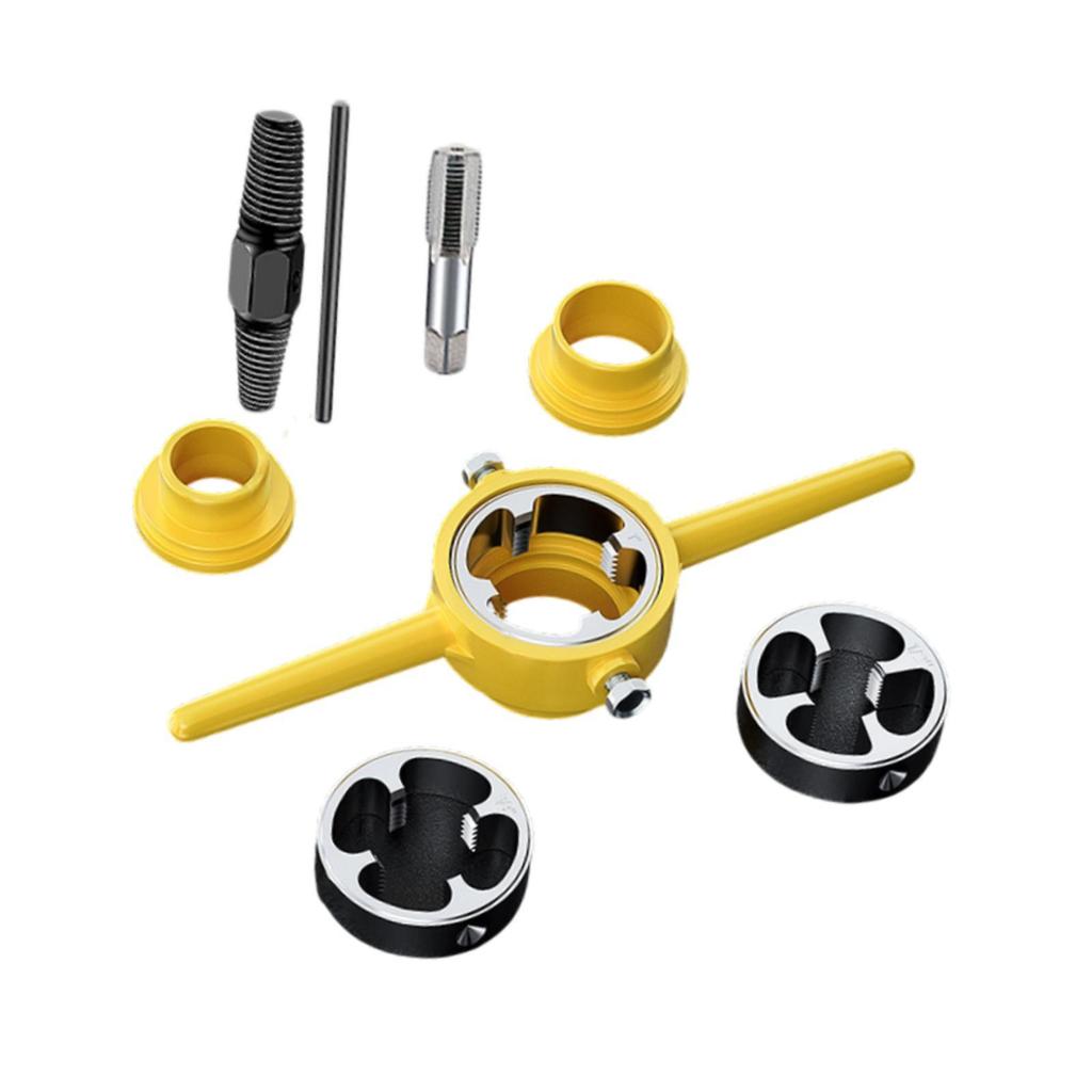Portable PVC Pipe Threader with Screw Extraction Tool Set