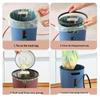 Flip-Top Plastic Trash Can