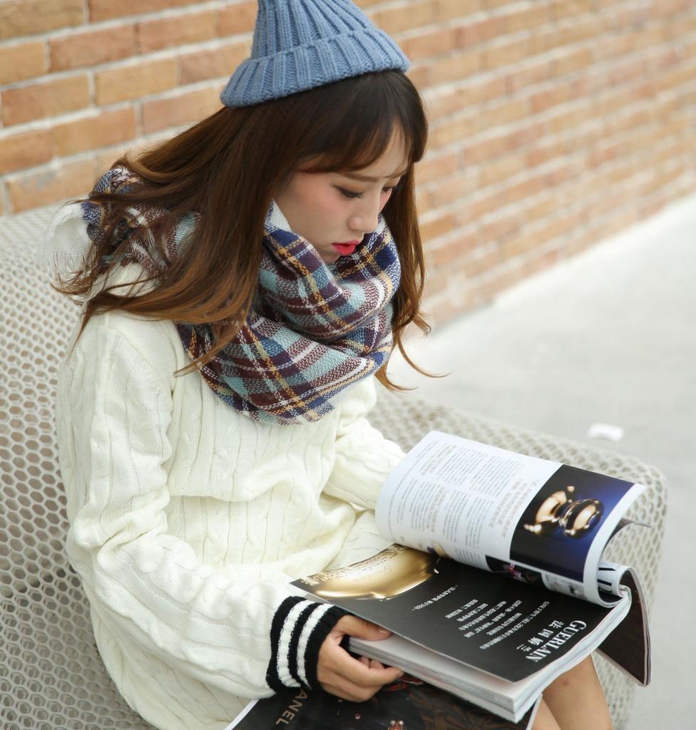 Herbst und Winter neuer Karoschal Imitat Kaschmir warm weiblich Karo quadratischer Schal Stola 140cm