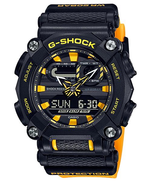 Casio G-SHOCK Men s Resin 200M Water Resistant Analog Shock Resistant Quartz Watch GA-900A-1A9 чёрный