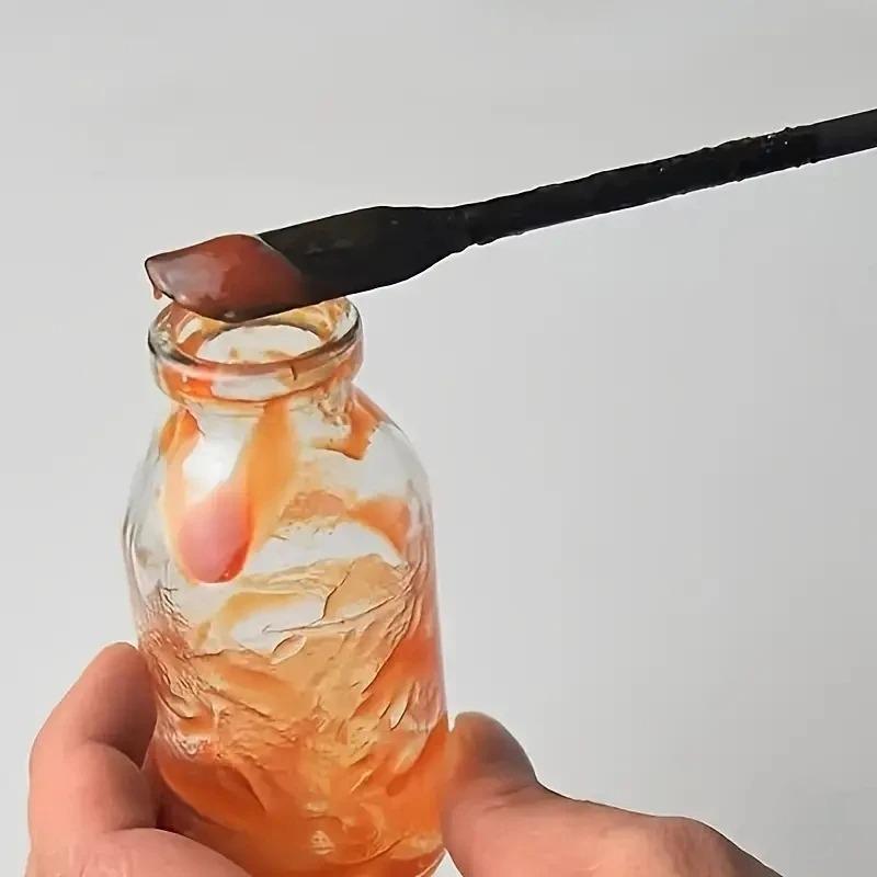 Löffel Lebensmittelqualität Silikon Mini Spitzspatel Avocado Paste Schaber/Kosmetik Tiegel & Kochdose Innenwandreinigung Langer Spatel