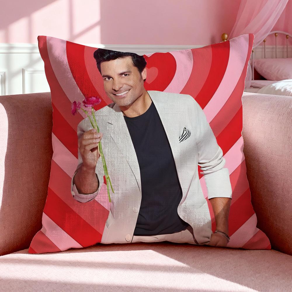 Meme C‑Chayanne Chiquito Meme Cushion Cover Breathable Linen Pillowcase Summer Odorless Eco-Friendly Invisible Zipper Washable