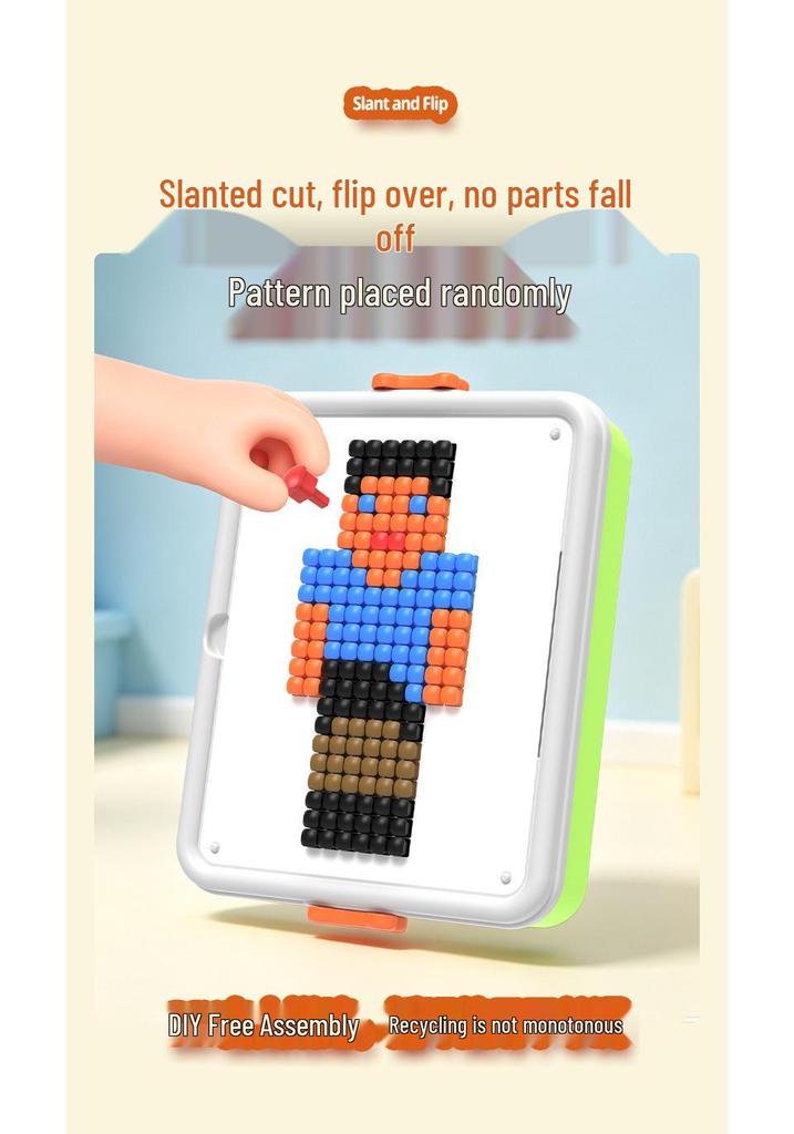 3D Pegboard Puzzle: Creative Mushroom Nails for Educational DIY Fun - Perfect Children's Gift