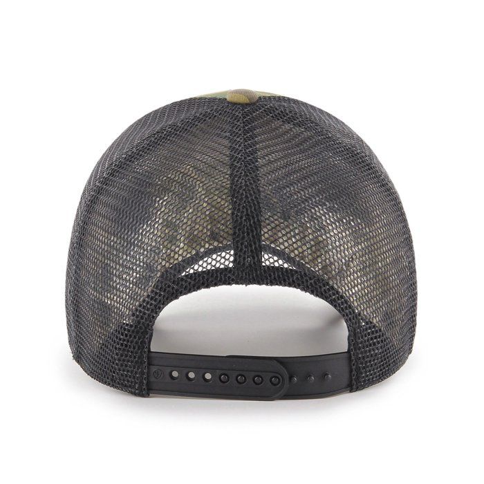 Casquette Trucker - BRANSON - Camo Bois - Couronne Basse - Visière Incurvée - Réglable