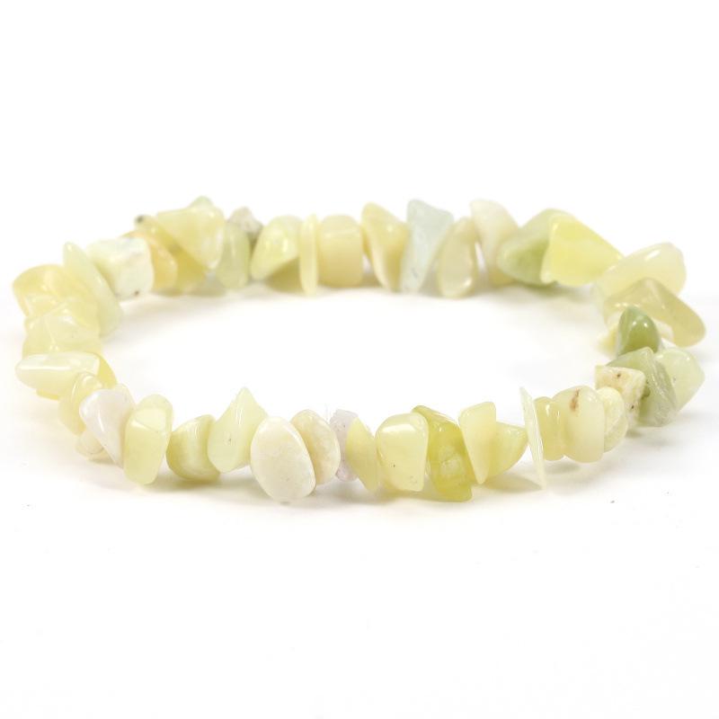 Amethyst & Amazonit Splitstein Elastisches Armband