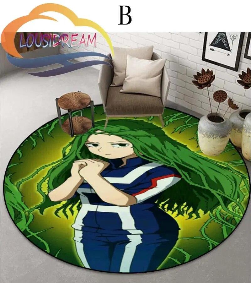 Cartoon My Hero Academia patternCarpet Round Carpet Home Decor Anti-slip  Area Rug {Customize Your Picture}