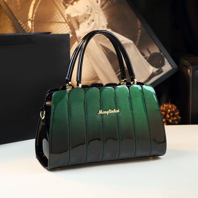 Luxuriöse 2025 Stilvolle Patchwork-Handtasche: Vielseitige Damen Umhängetasche & Mom Bag aus echtem Leder