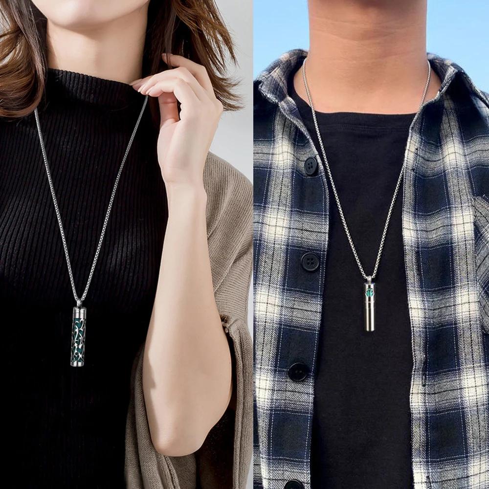 Stainless Steel Aromatherapy Necklace Diffuser Pendant Aroma Diffuser Locket Perfume Essential Oil Diffuser Pendant Necklace