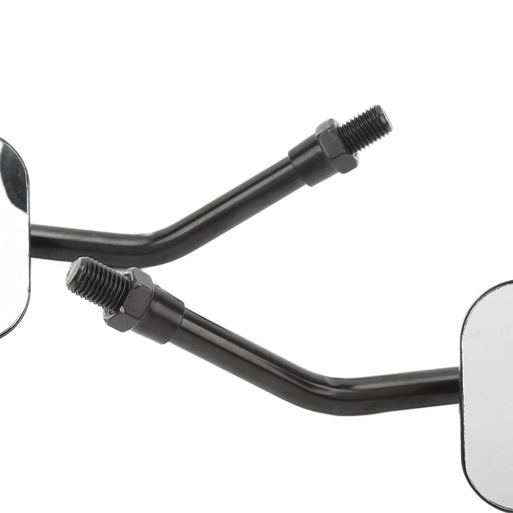 Motorcycle Rearview Mirror   Clear Wide Angle Side Rear View Wing Mirror Kit for 38mm Inner Diameter Bumper