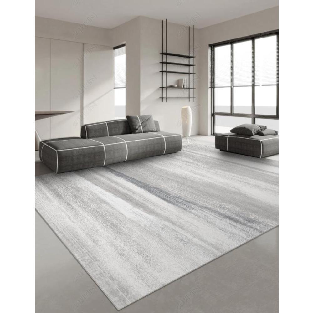 Japanese Style Carpets for Living Room Light Luxury Bedroom Decor Large Area Carpet Home Gray Anti-slip Mat Washable Lounge Rug