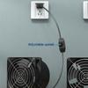 Y5GD AC220-240V 50/60Hz Small Fume Extractor Ventilation Fan 2600RPM for Shop Garage