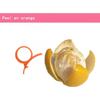 Pacote com 2 Descascadores de Laranja e Cítricos - Design com Anel para o Polegar, Descasca Rápida, ABS Higiênico, Ferramenta de Cozinha Leve e Durável