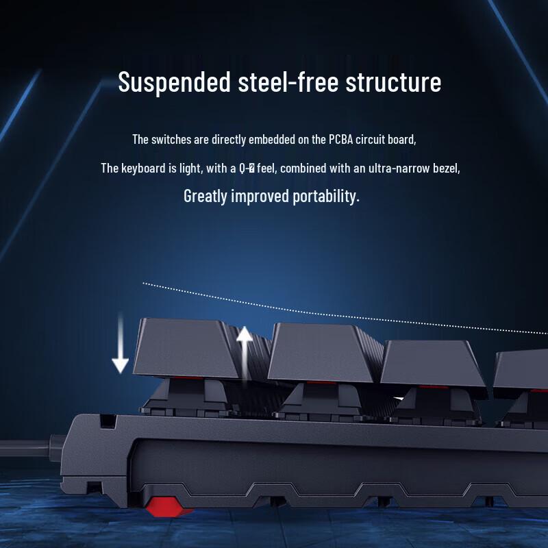 Cherry MX1.1 Snowfield Aurora 87-Key RGB Mechanical Gaming Keyboard